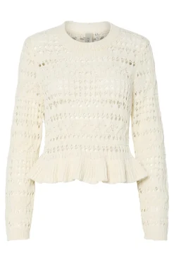 YAS tucca Ls Short Knit Pullover< Bluser & Skjorter|Strik