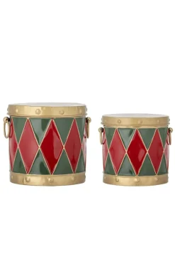 Bloomingville Yuri Æske m/låg, Rød, Metal 82061761< Dekoration Til Hjemmet