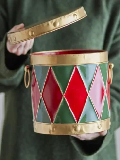 Bloomingville Yuri Æske m/låg, Rød, Metal 82061761< Dekoration Til Hjemmet