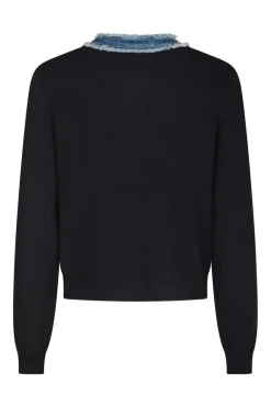 Neo Noir Zelma Knit Denim Cardigan 167245< Cardigans