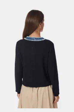 Neo Noir Zelma Knit Denim Cardigan 167245< Cardigans