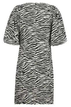 Co´Couture Zioncc Zebra Crop Puff Dress 36396< Kjoler
